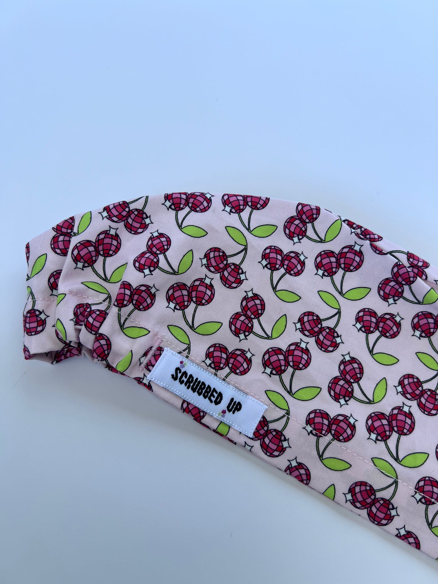 Disco Cherry Scrub Cap