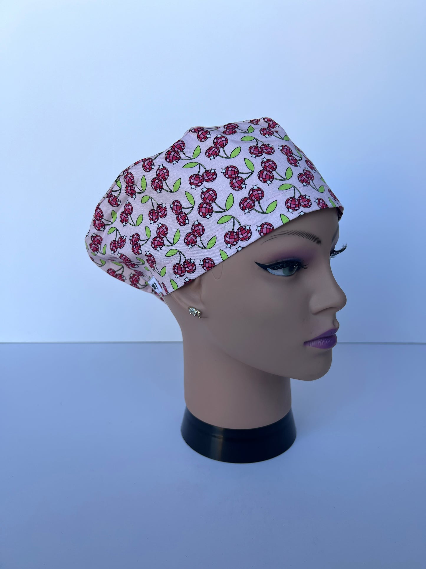Disco Cherry Scrub Cap