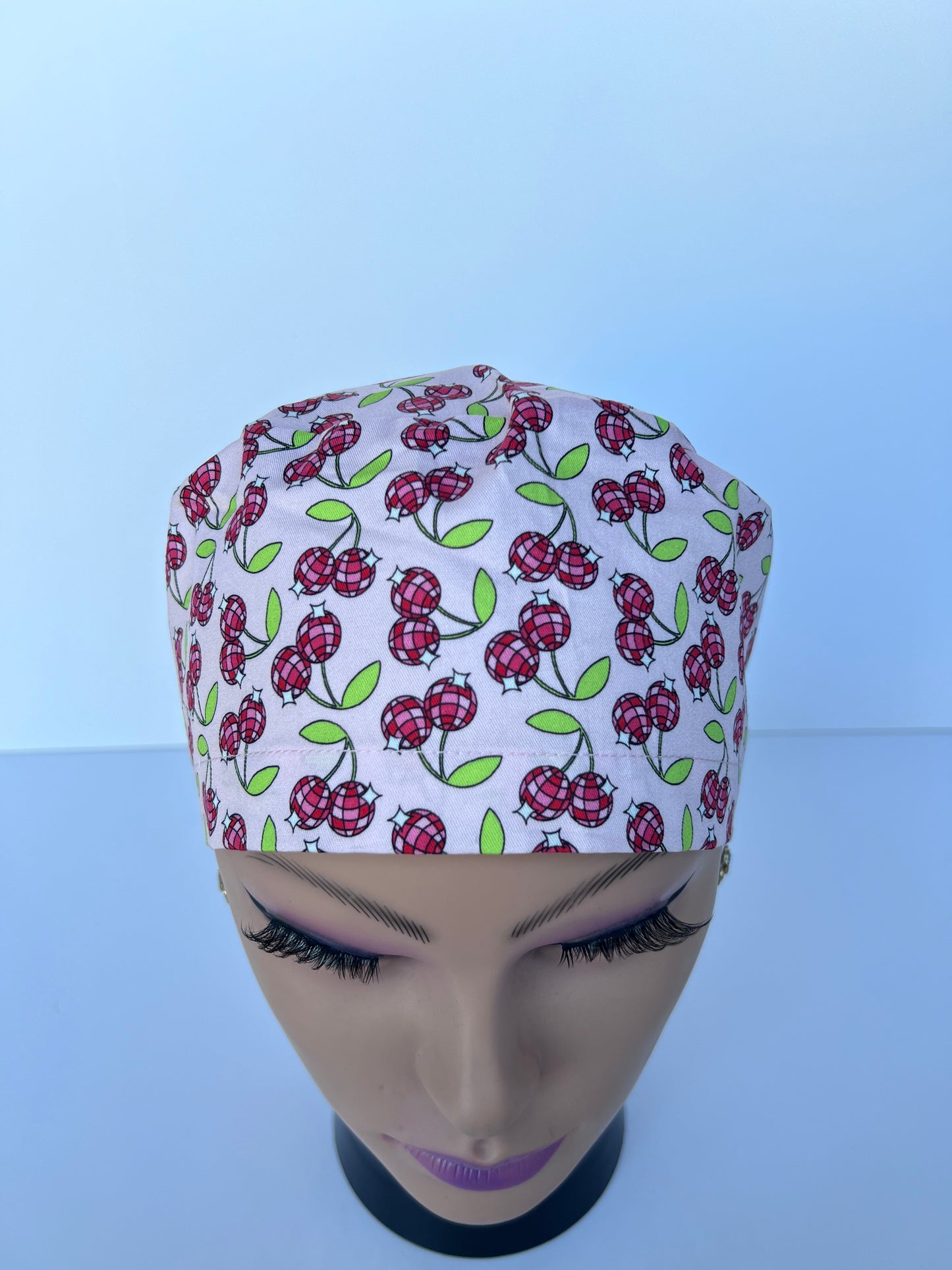 Disco Cherry Scrub Cap