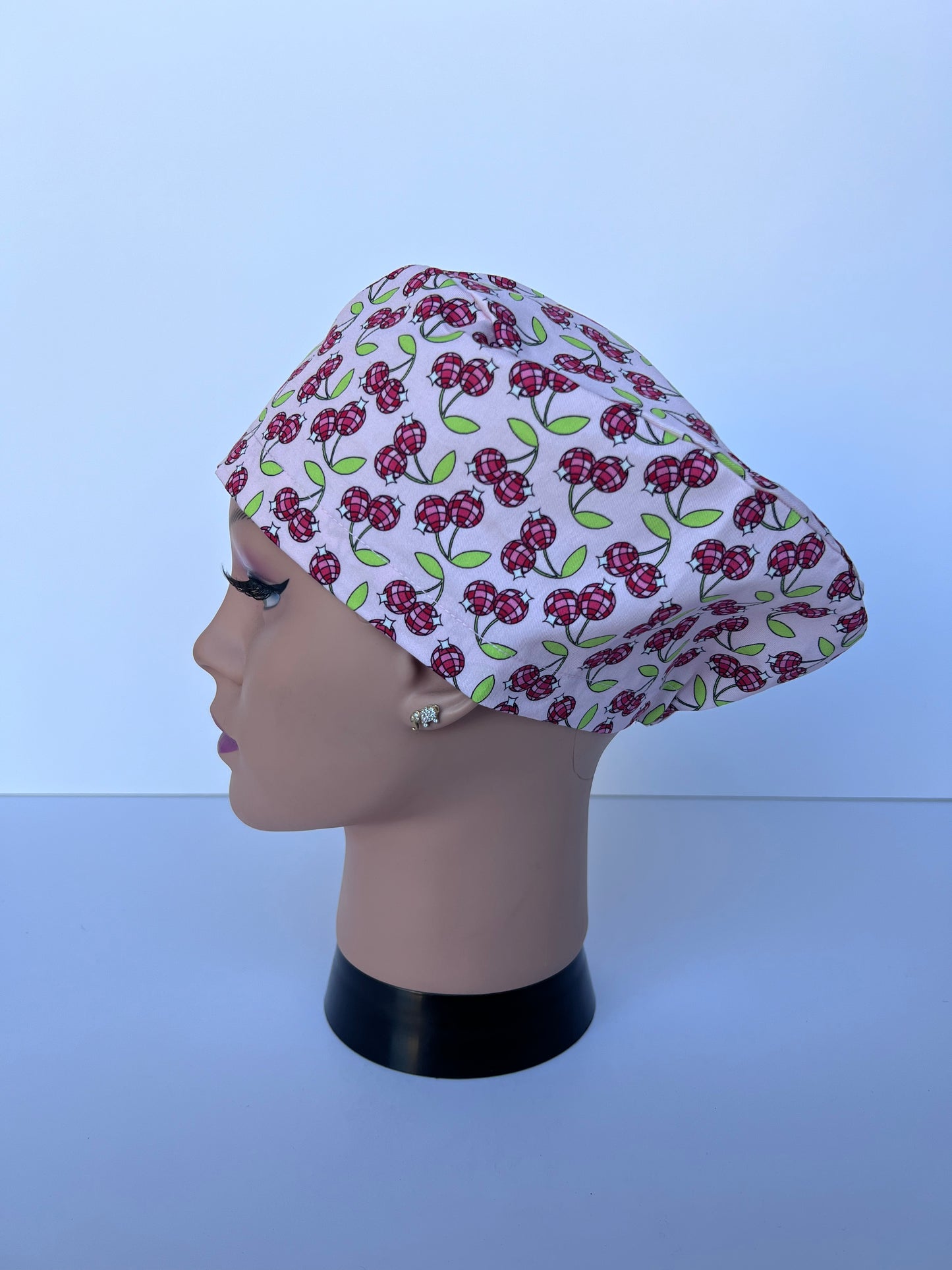 Disco Cherry Scrub Cap