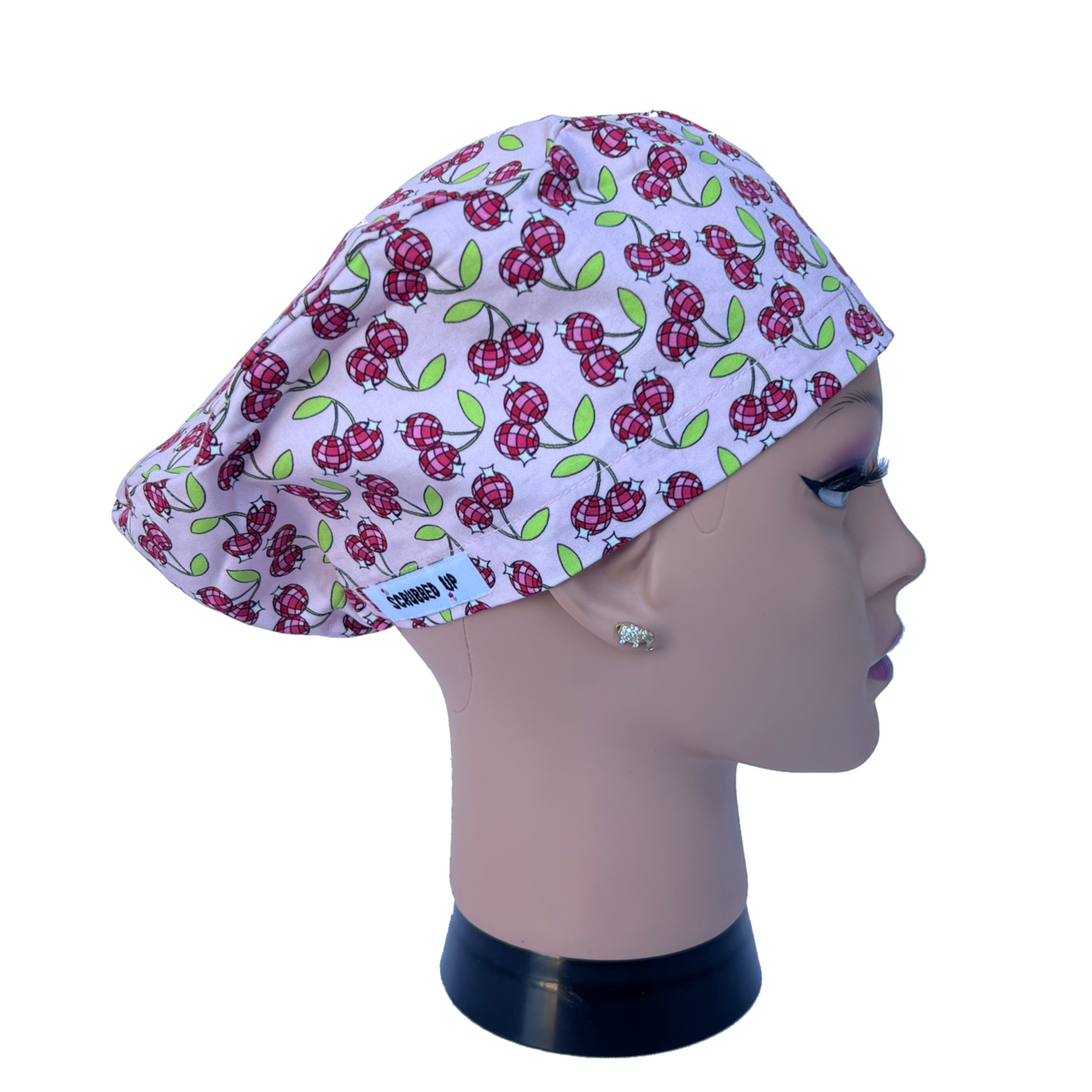 Disco Cherry Scrub Cap